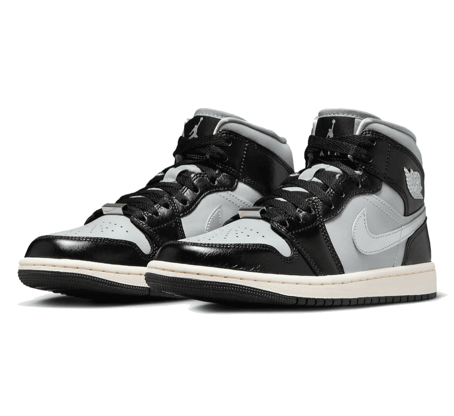 Air Jordan 1 Mid Black Chrome