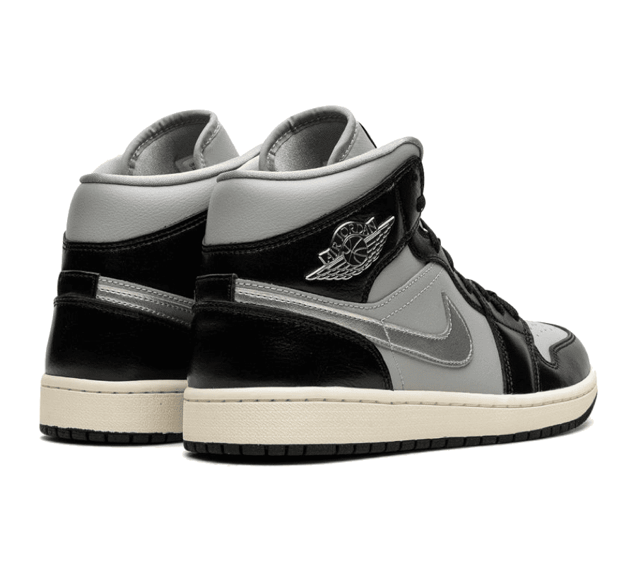 Air Jordan 1 Mid Black Chrome