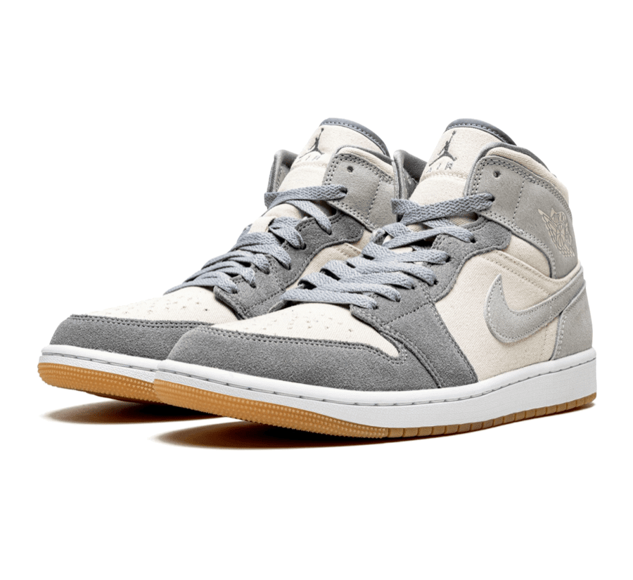 Air Jordan 1 Mid Coconut Milk Particle Grey