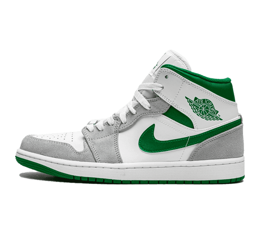 Air Jordan 1 Mid Green Grey