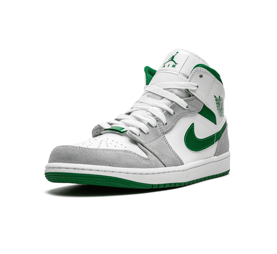 Air Jordan 1 Mid Green Grey