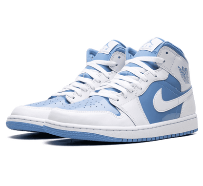 Air Jordan 1 Mid Legend Blue - weiß blauer Sneaker