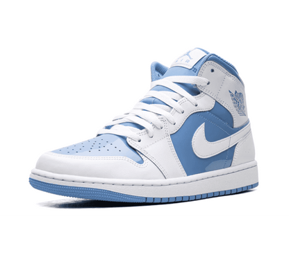 Air Jordan 1 Mid Legend Blue - weiß blauer Sneaker