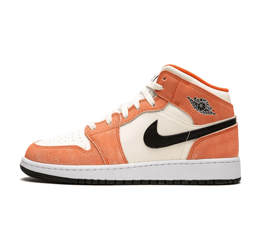Air Jordan 1 Mid Orange Suede