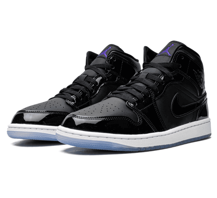 Air Jordan 1 Mid Space Jam - schwarzer Sneaker