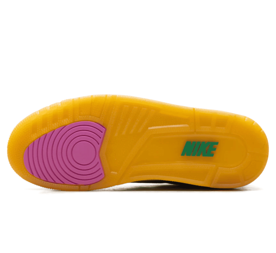 Air Jordan 3 Brazil IV4871-400 Outsole unten mit klassischem Air Jordan 3 Profil