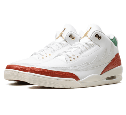 Air Jordan 3 El Vuelo - weiß rot grüner Sneaker