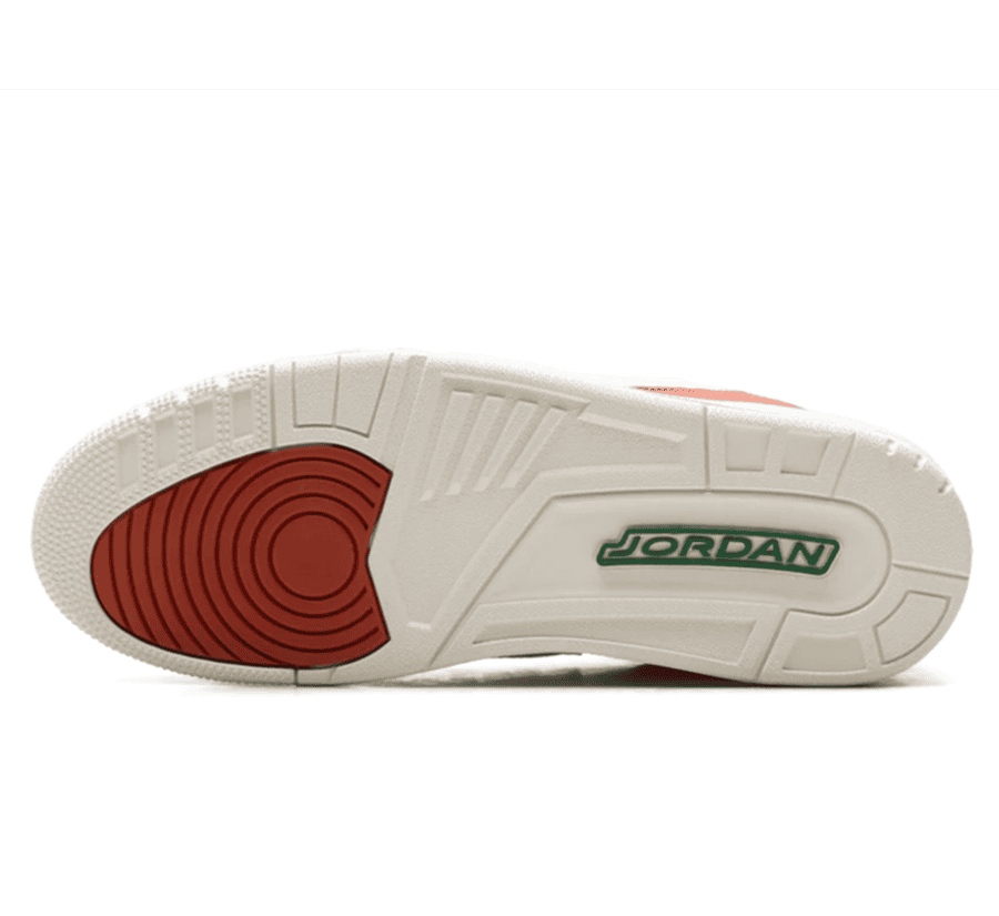 Air Jordan 3 El Vuelo - weiß rot grüner Sneaker