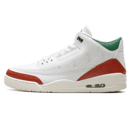 Air Jordan 3 El Vuelo - weiß rot grüner Sneaker