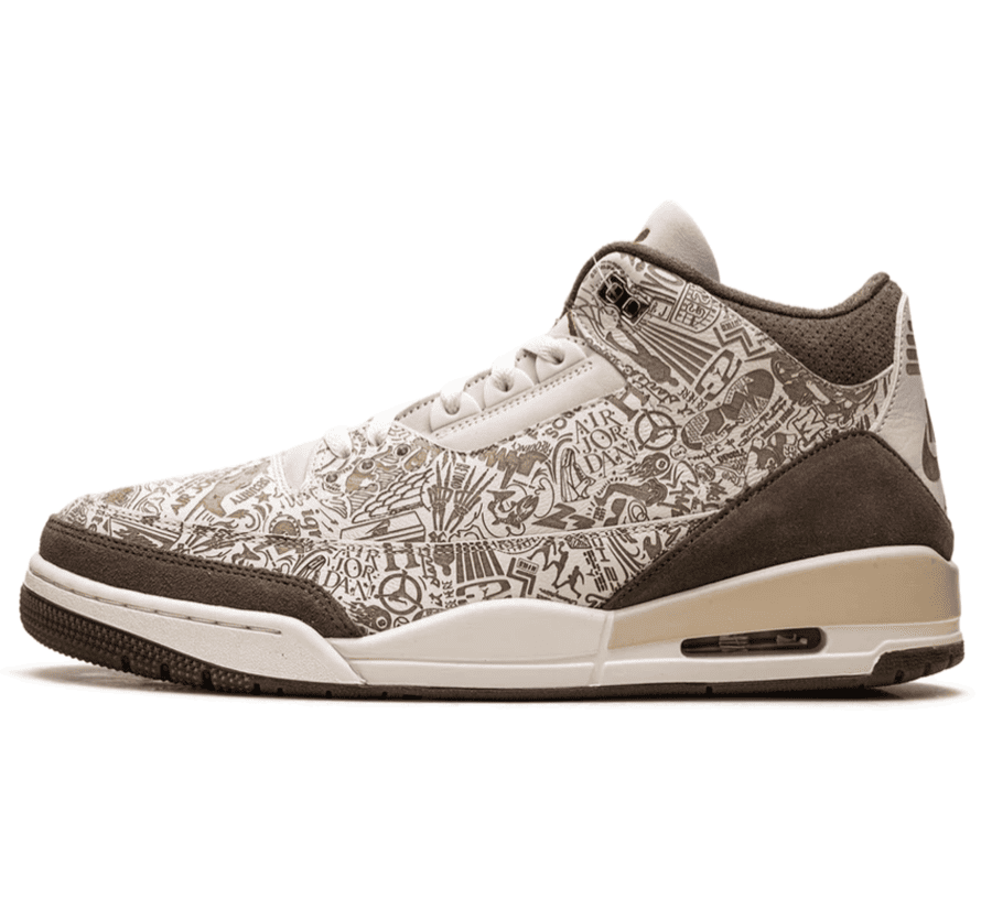 Air Jordan 3 Retro Laser Palomino JA1369-001 Paar vorne Hauptbild Perspective