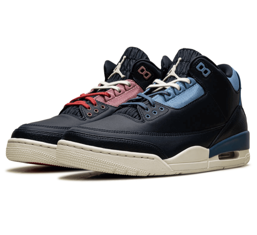 Air Jordan 3 Sports Renaissance W CK9246-400 seitliche Ansicht mit Obsidian Leder und Elephant Print