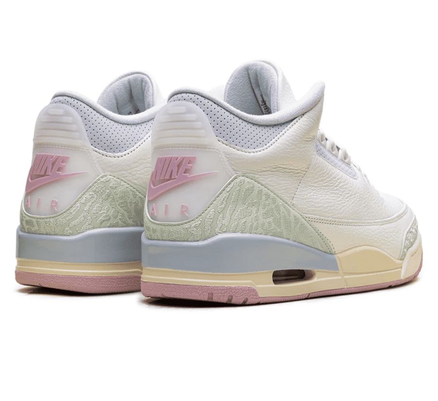 Air Jordan 3 Spring Is In The Air Sneaker Paar hinten