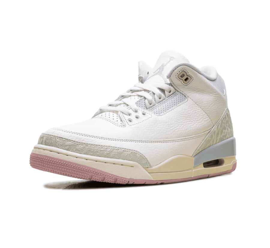 Air Jordan 3 Spring Is In The Air einzelner Sneaker seitlich
