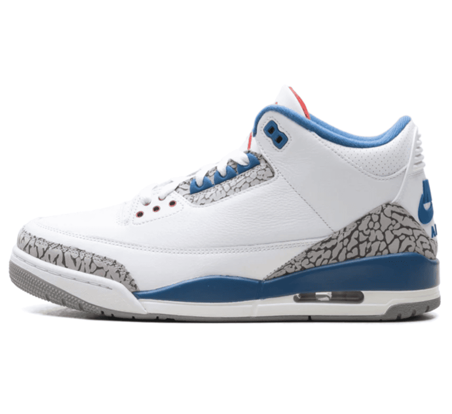 Air Jordan 3 True Blue Paar vorne Hauptbild Perspective