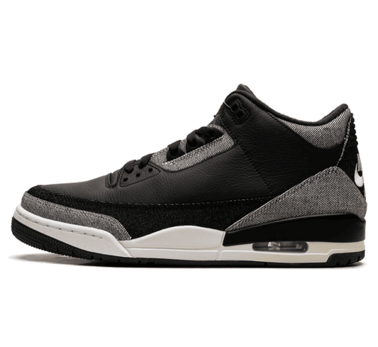 Air Jordan 3 x Levi’s Black Denim Sneaker Paar vorne Perspective