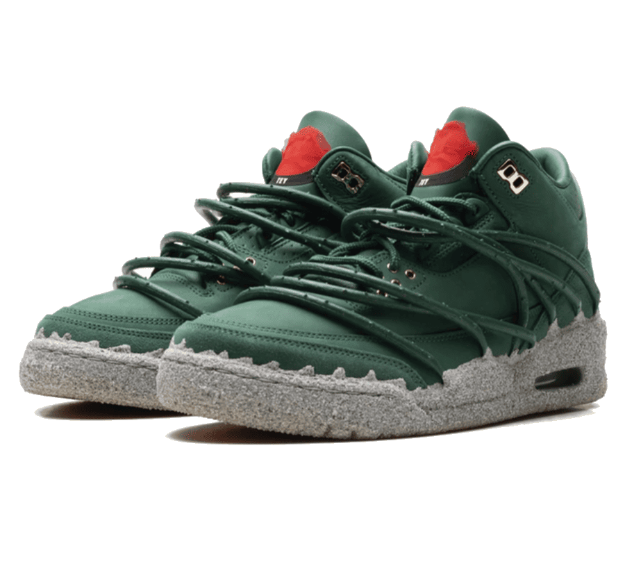 Air Jordan 3 x Teyana Taylor Concrete Rose Seitenansicht mit TPU Vines