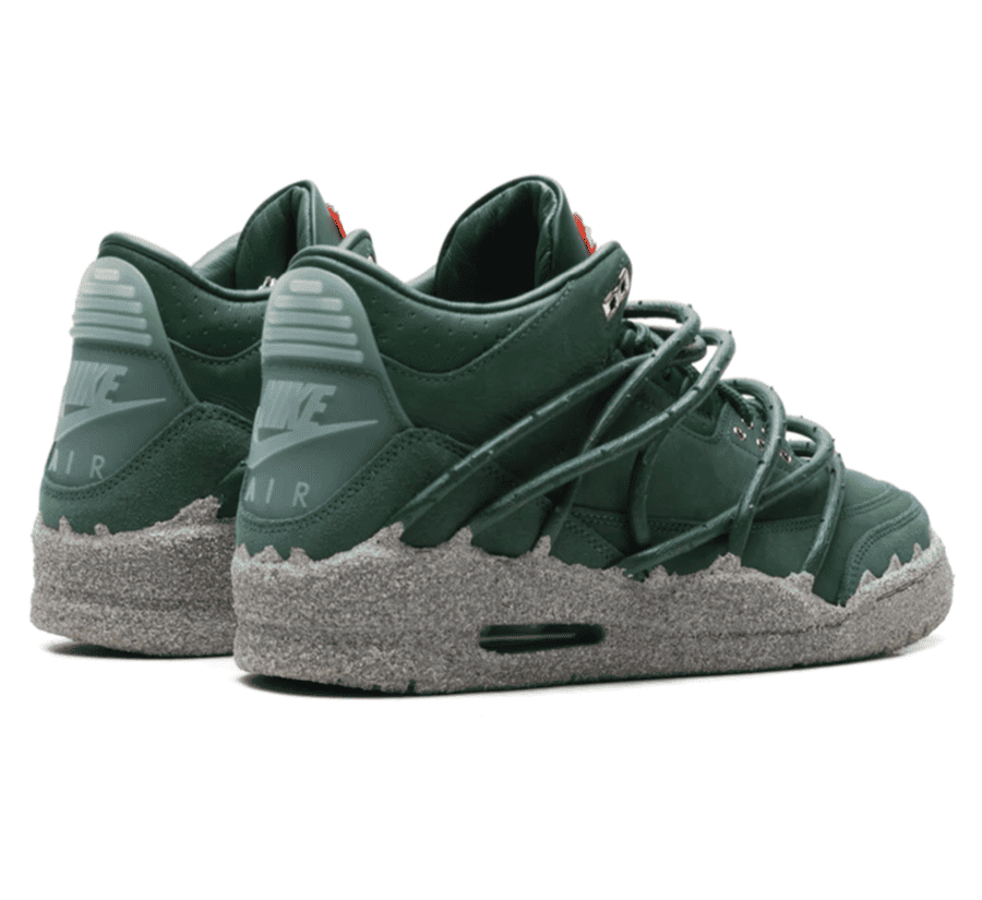 Air Jordan 3 x Teyana Taylor Concrete Rose Sneaker Paar hinten