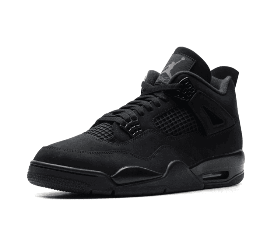 Air Jordan 4 Black Cat - schwarzer Sneaker