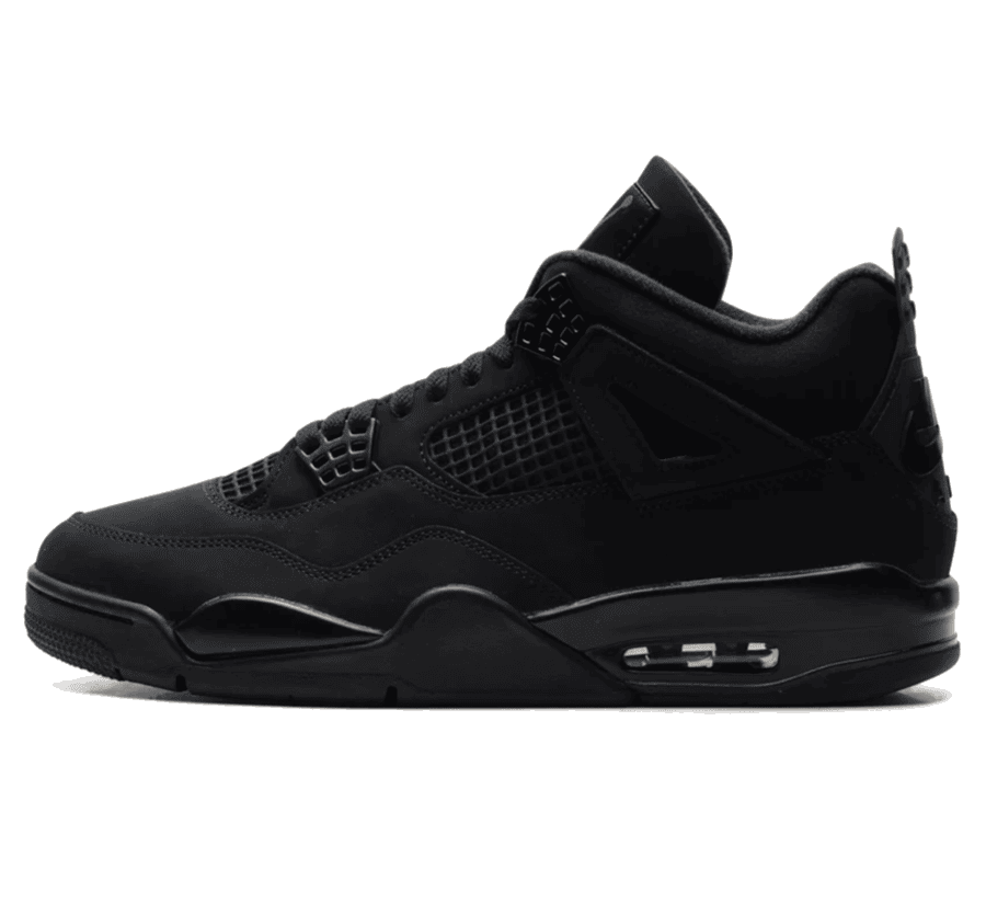 Air Jordan 4 Black Cat - schwarzer Sneaker