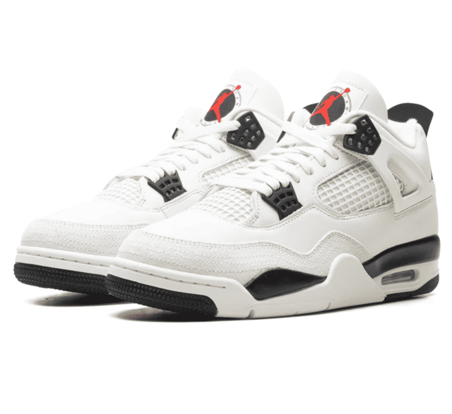 Air Jordan 4 Flight Club - weiß schwarzer Sneaker