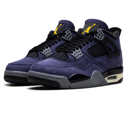 Air Jordan 4 Lakers Seitenansicht mit Nike Air Logo