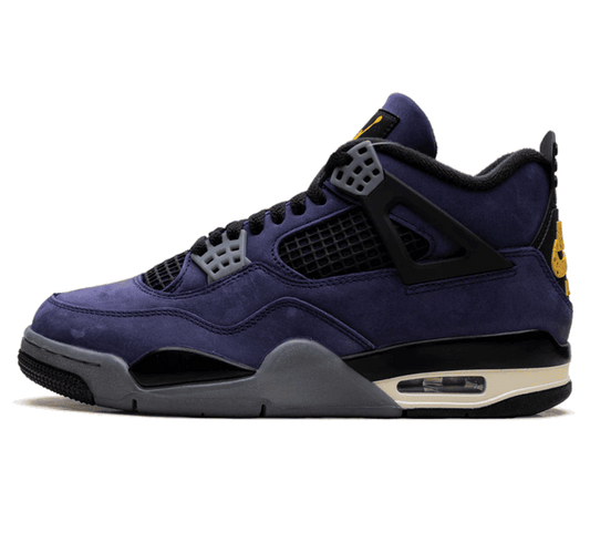 Air Jordan 4 Lakers Sneaker Paar vorne Perspective
