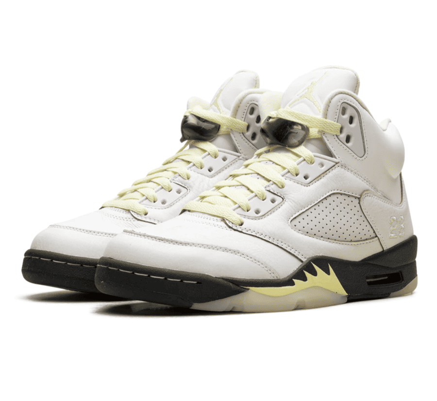 Air Jordan 5 Luminous Green (W) - weiß grüner Sneaker