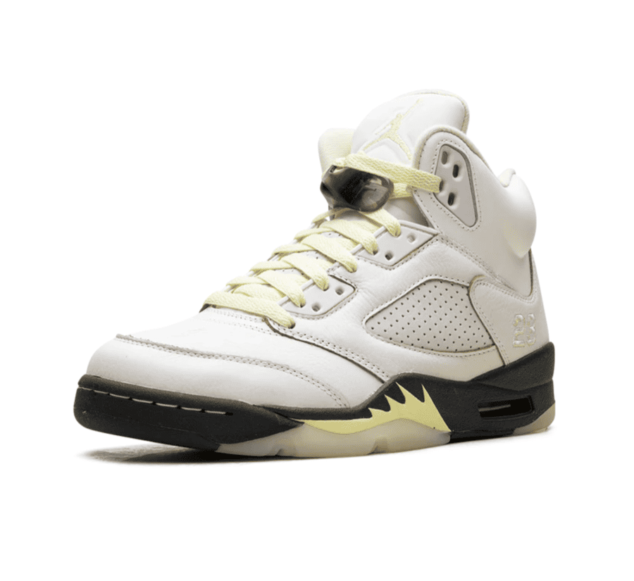 Air Jordan 5 Luminous Green (W) - weiß grüner Sneaker