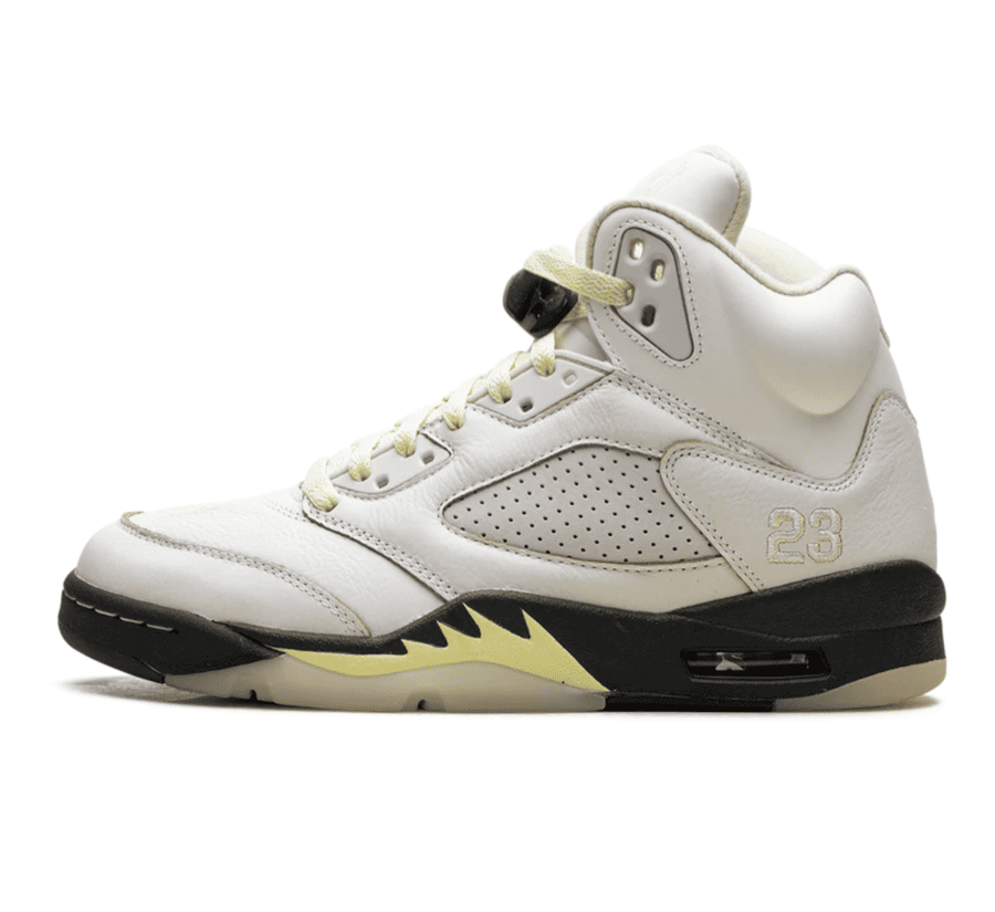 Air Jordan 5 Luminous Green (W) - weiß grüner Sneaker