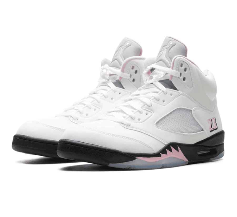 Air Jordan 5 Medium Soft Pink - weiß pinker Sneaker