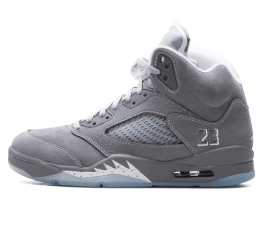 Nike Air Jordan 5 Wolf Grey Sneaker Paar vorne Perspective