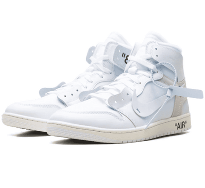 Air Jordan 1 High OG Virgil Abloh Archive Alaska Seitenansicht mit minimalistischer Ästhetik