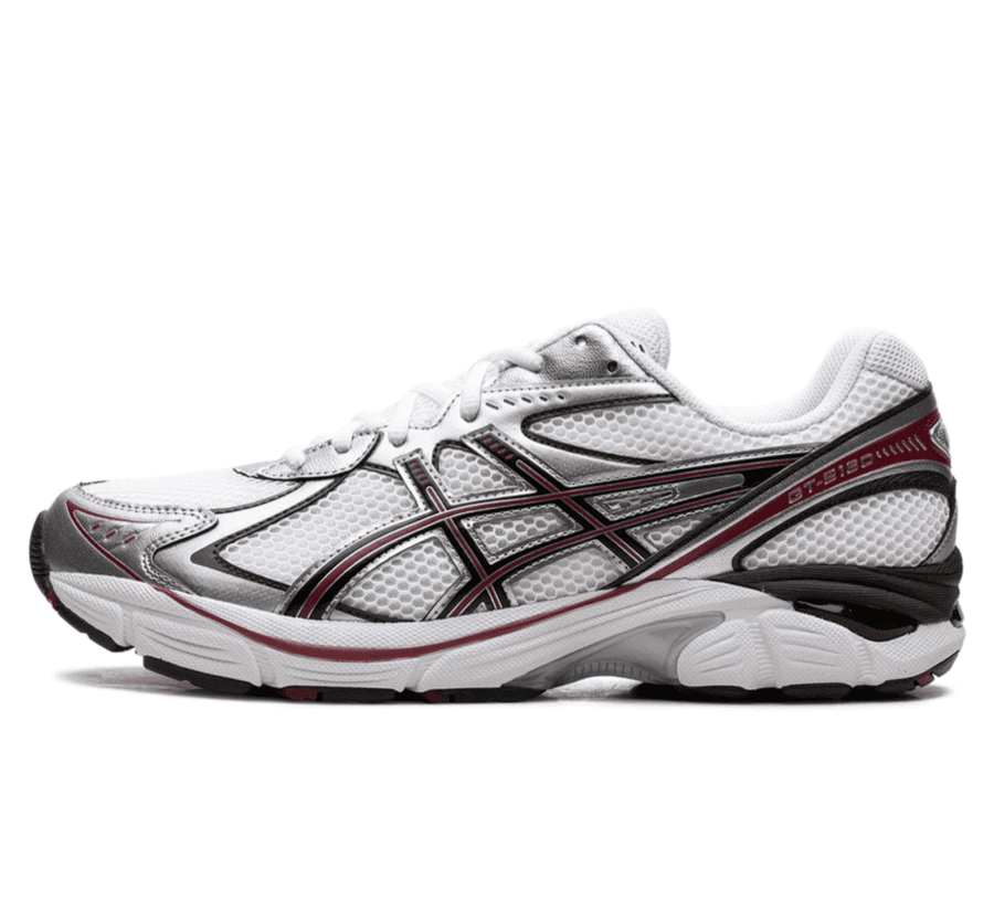 ASICS GT-2160 White Oxblood Sneaker Paar vorne Perspective
