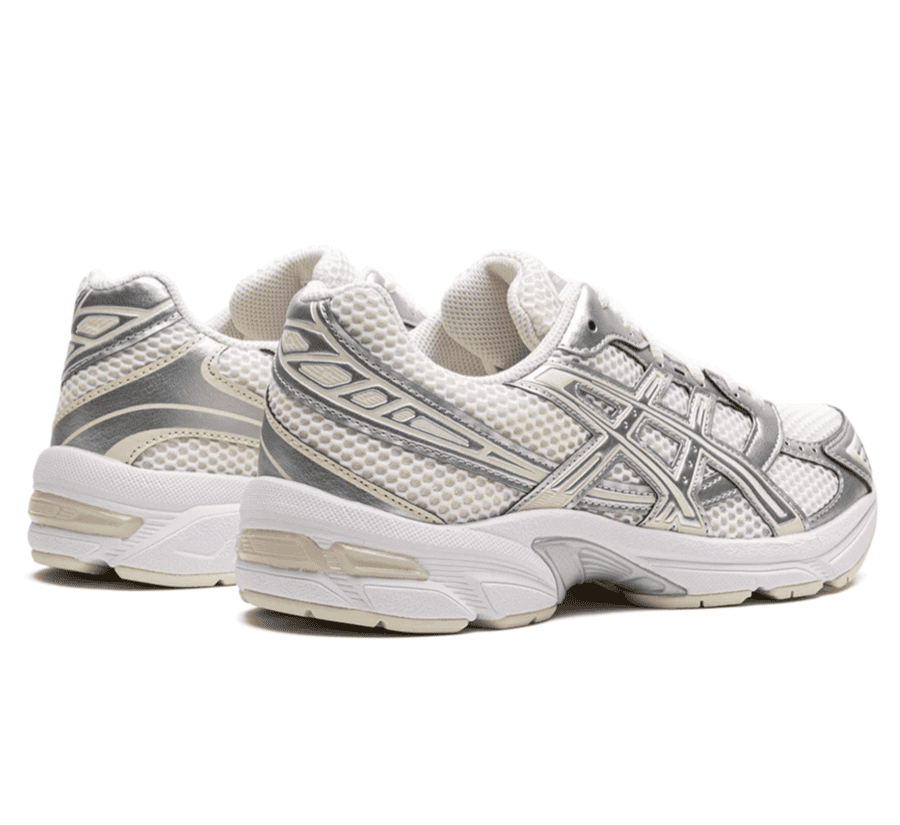 ASICS Gel-1130 Cream Pure Silver Damen Sneaker Paar hinten