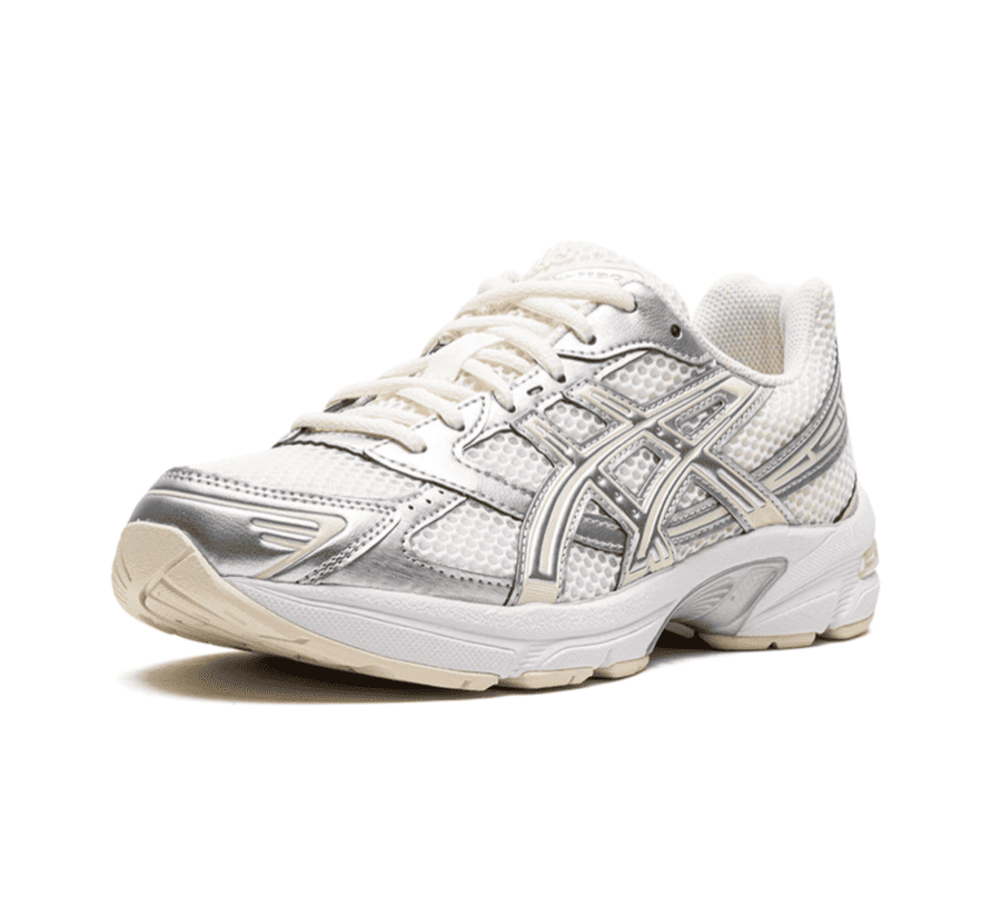 ASICS Gel-1130 Cream Pure Silver Damen Sneaker einzelner Schuh seitlich