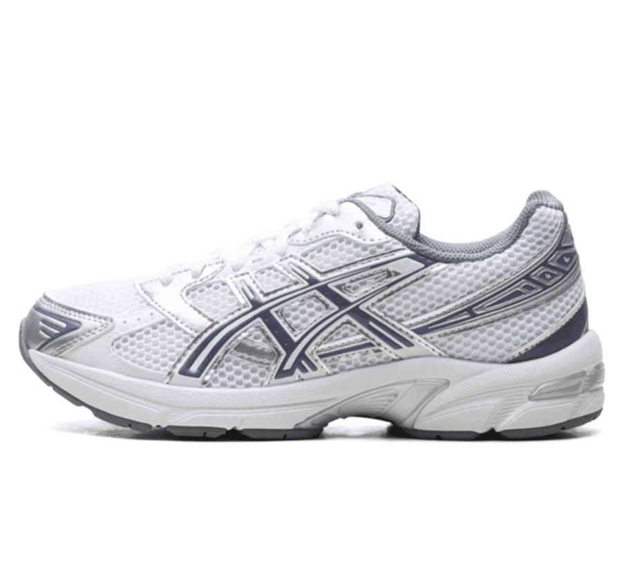 ASICS Gel-1130 White Dusty Purple Sneaker Paar vorne Perspective