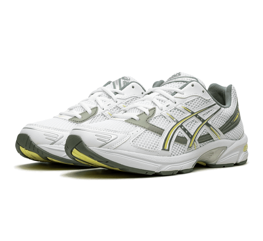 Asics white yellow on sale