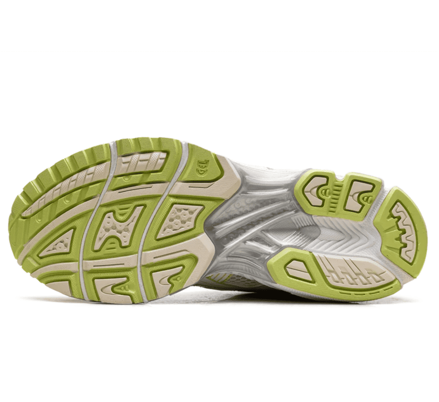 ASICS GEL-KAYANO 14 Cream Pistachio 1203A537-112 Outsole unten mit Pistachio Außensohle