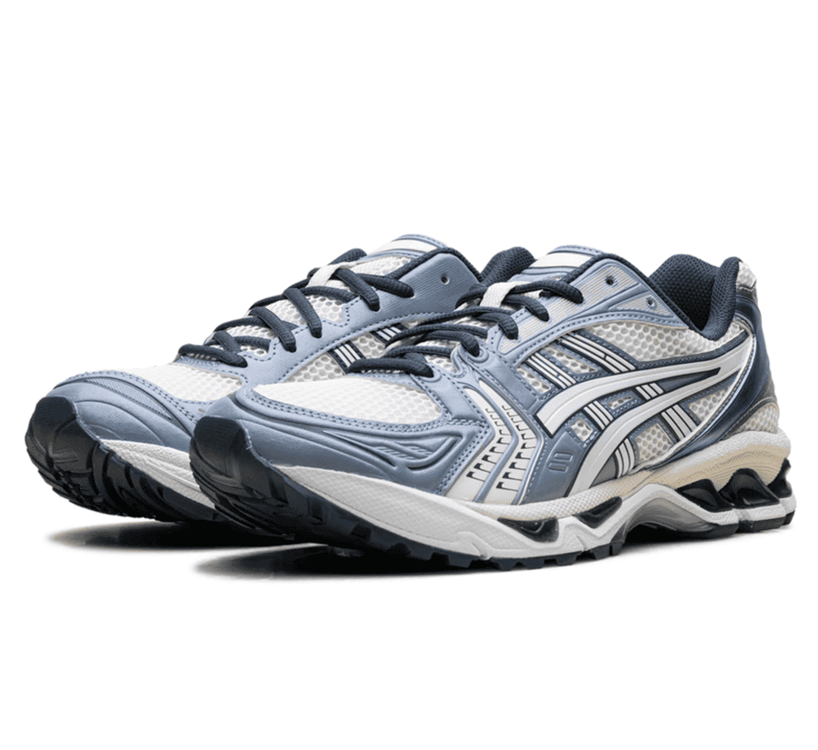Asics Gel-Kayano 14 Cream Raw Indigo - weiß blauer Sneaker