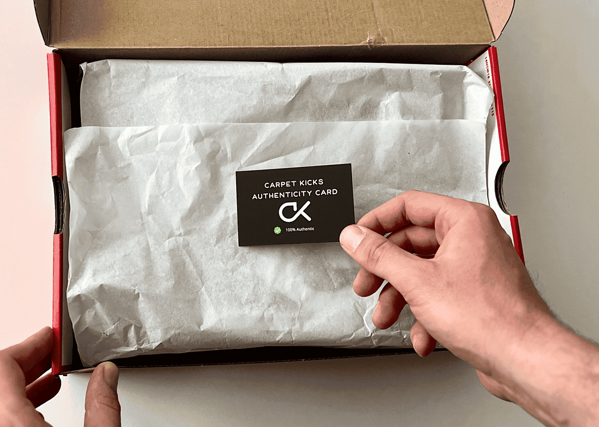 CARPET KICKS Authenticity Card zu jedem Sneaker