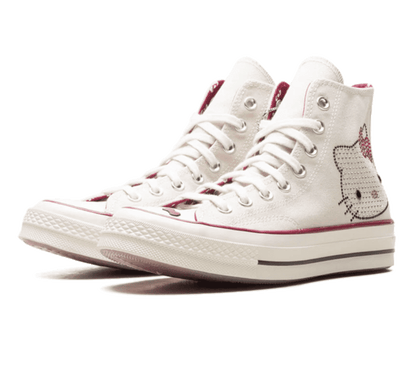 Converse Chuck Taylor 70 High Hello Kitty Swarovski Seitenansicht mit Hello Kitty Detail
