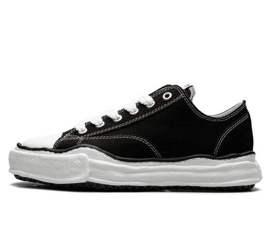 Maison Mihara Yasuhiro Peterson OG Sole Canvas Low Black Sneaker Seitenansicht