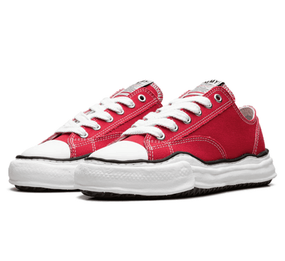 Maison Mihara Yasuhiro Peterson OG Sole Canvas Low Red - roter Sneaker