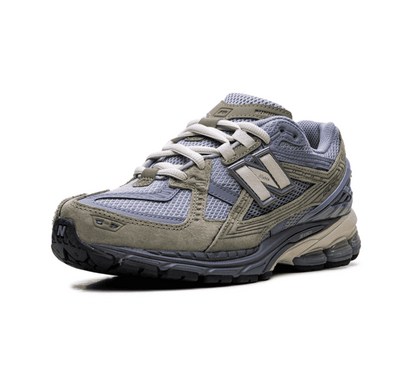 New Balance 1906U Slate Grey einzelner Sneaker seitlich Detailansicht