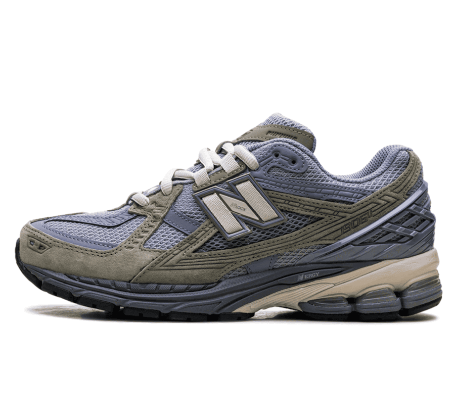 New Balance 1906U Slate Grey Sneaker Paar vorne Perspective blau grau