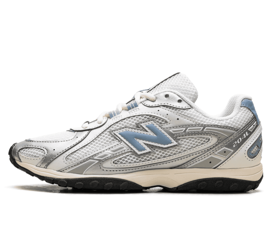 New Balance 204L Silver Metallic Sky - weiß blauer Sneaker