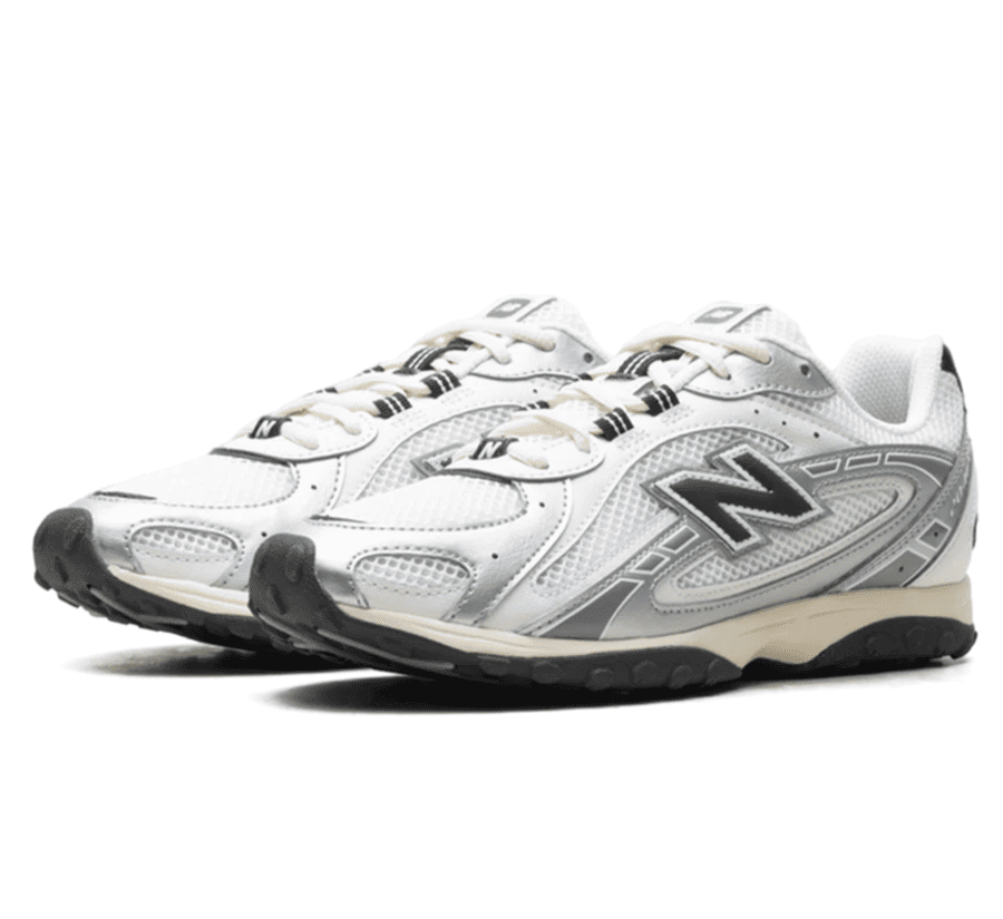 New Balance 204L Silver Metallic Black- weiß schwarzer Sneaker