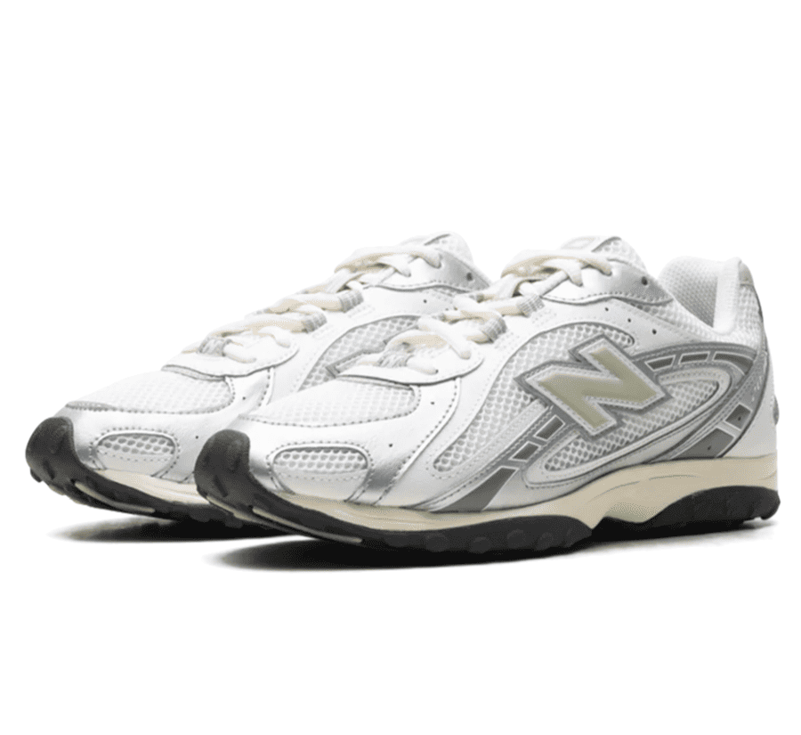 New Balance 204L Silver Metallic Sage Green - silber grüner Sneaker