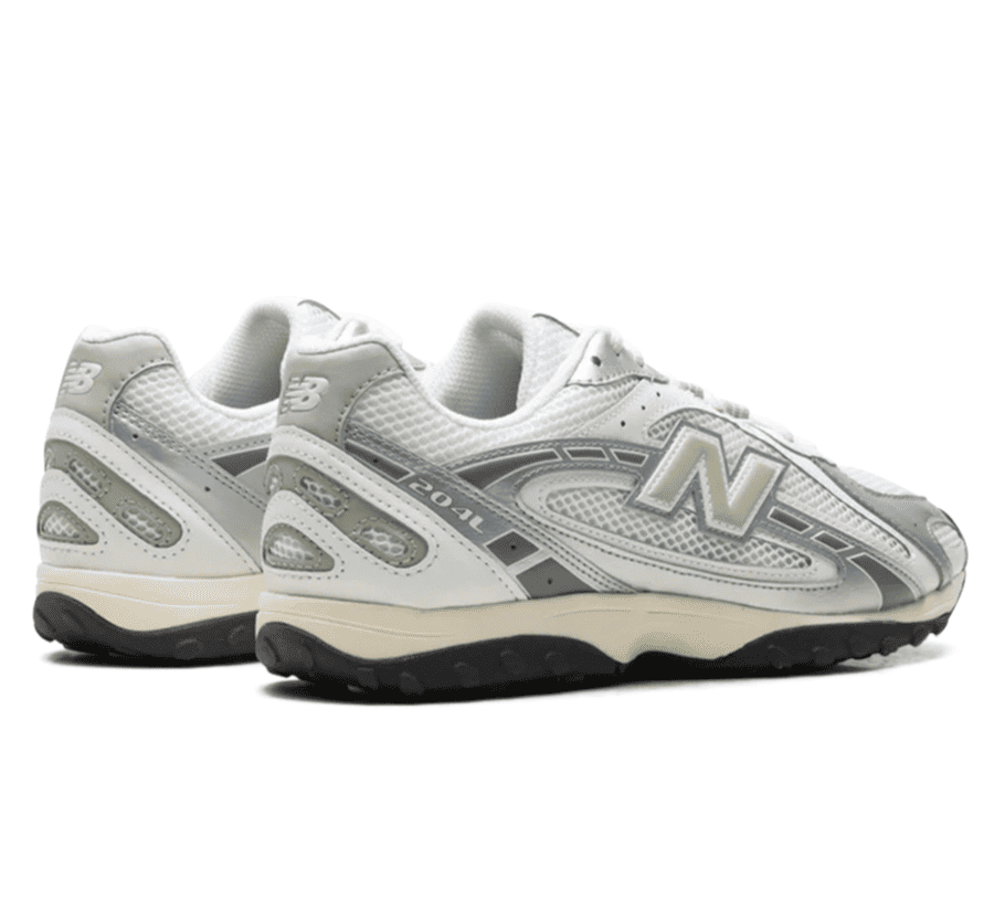 New Balance 204L Silver Metallic Sage Green - silber grüner Sneaker