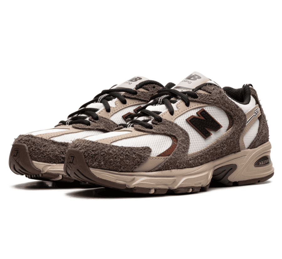 New Balance 530 Brown Tan Seitenansicht mit N Logo